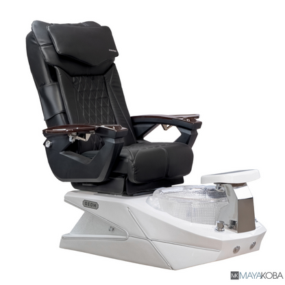 WHITE BASE - GEOM II PEDICURE SPA WITH LX CHAIR TOP