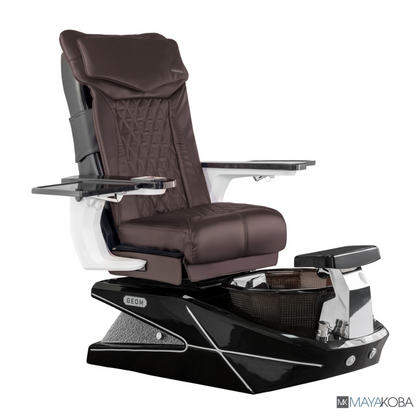 BLACK BASE - GEOM II PEDICURE SPA WITH DX CHAIR TOP