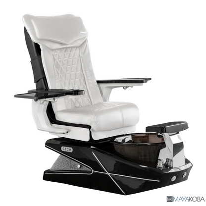 BLACK BASE - GEOM II PEDICURE SPA WITH DX CHAIR TOP
