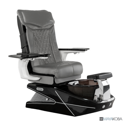 BLACK BASE - GEOM II PEDICURE SPA WITH DX CHAIR TOP