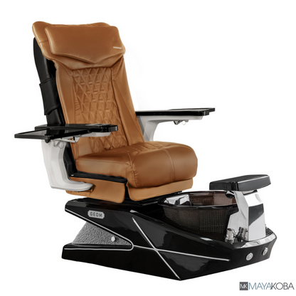 BLACK BASE - GEOM II PEDICURE SPA WITH DX CHAIR TOP
