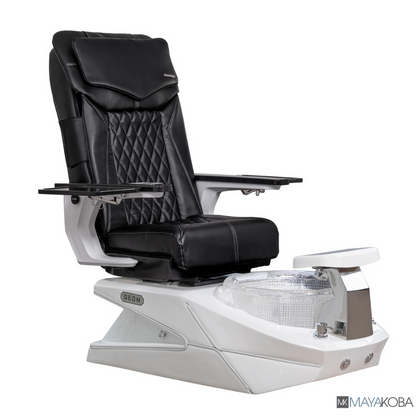 WHITE BASE - GEOM II PEDICURE SPA WITH DX CHAIR TOP