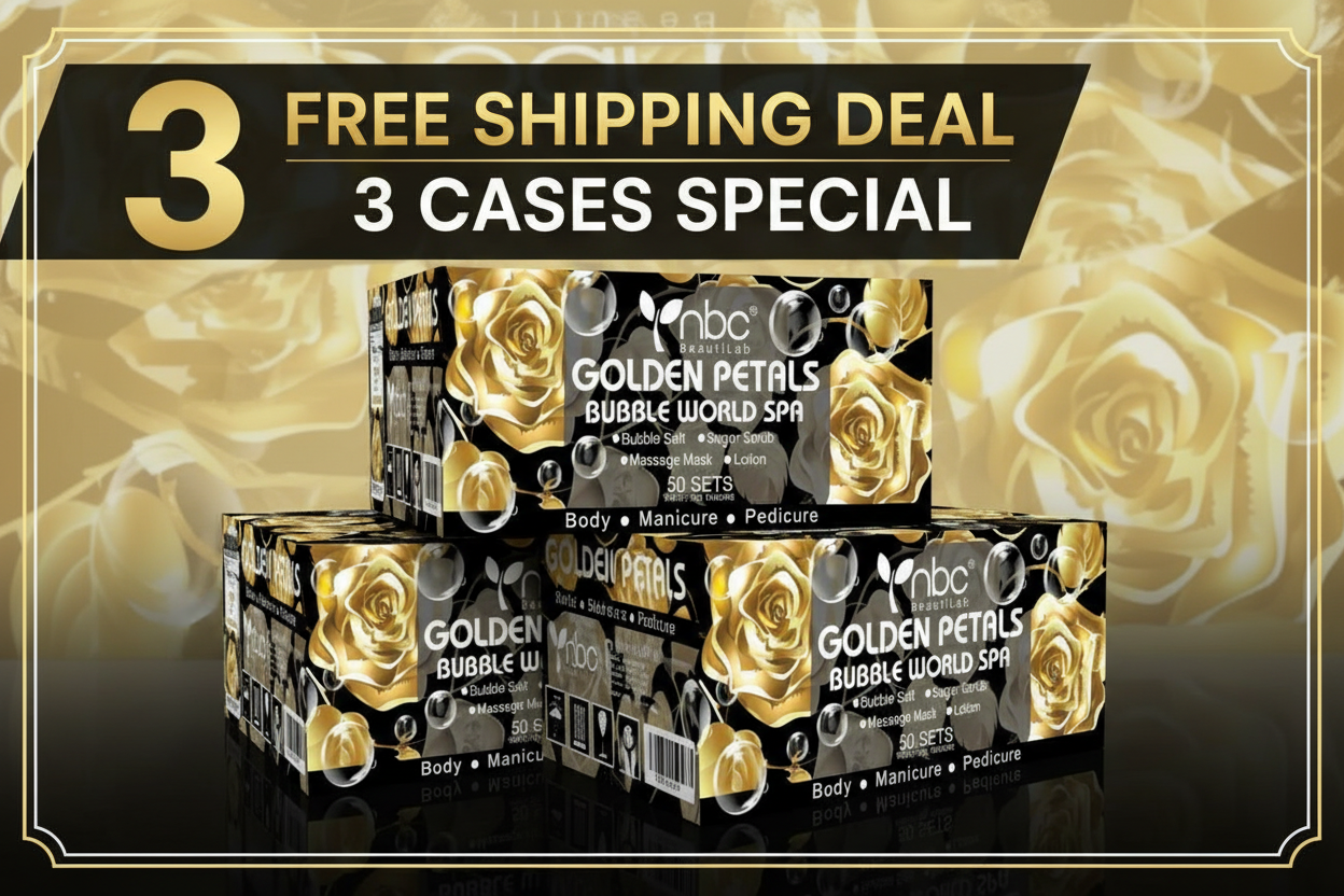 NBC 4-IN-1 BUBBLE WORLD SPA - GOLDEN PETALS