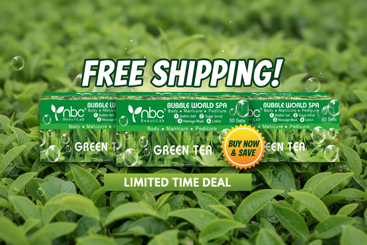 NBC 4-IN-1 BUBBLE WORLD SPA - GREEN TEA