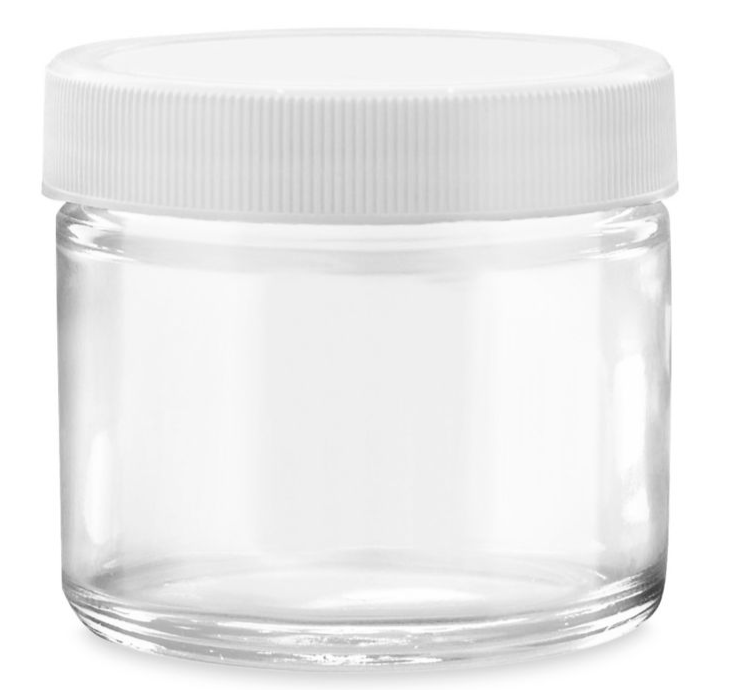 CLEAR PLASTIC JAR WITH LID