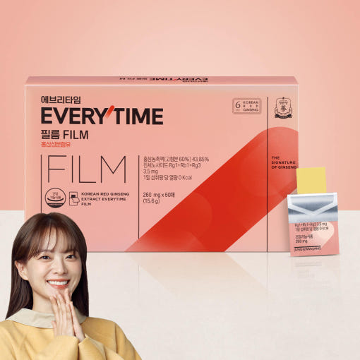 [Jung Kwan Jang] Korean Red Ginseng Extract Every Time FILM (260mg*60Sheets)