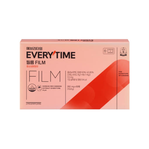 [Jung Kwan Jang] Korean Red Ginseng Extract Every Time FILM (260mg*60Sheets)