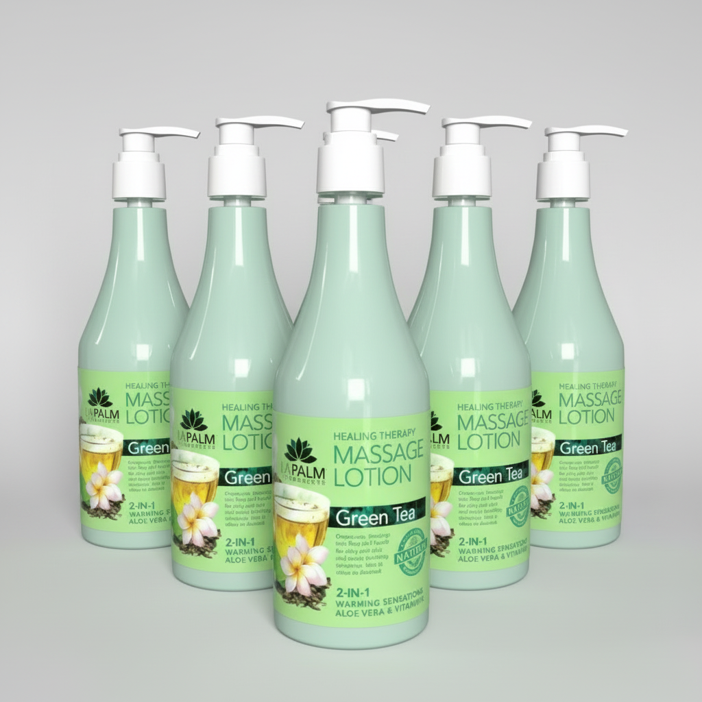 LAPALM COLLAGEN MASSAGE LOTION 8OZ. - GREEN TEA