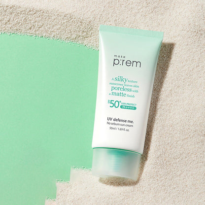 make p:rem UV Defense Me. No Sebum Sun Cream SPF50+ PA++++ 50ml