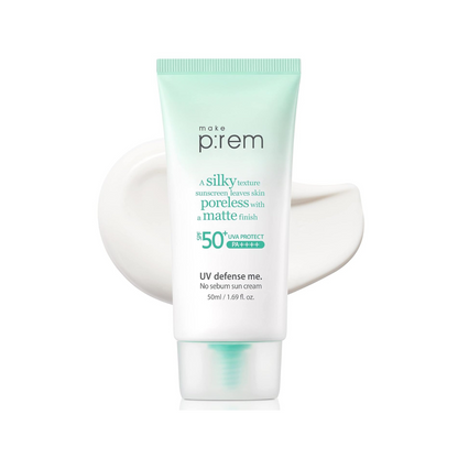 make p:rem UV Defense Me. No Sebum Sun Cream SPF50+ PA++++ 50ml