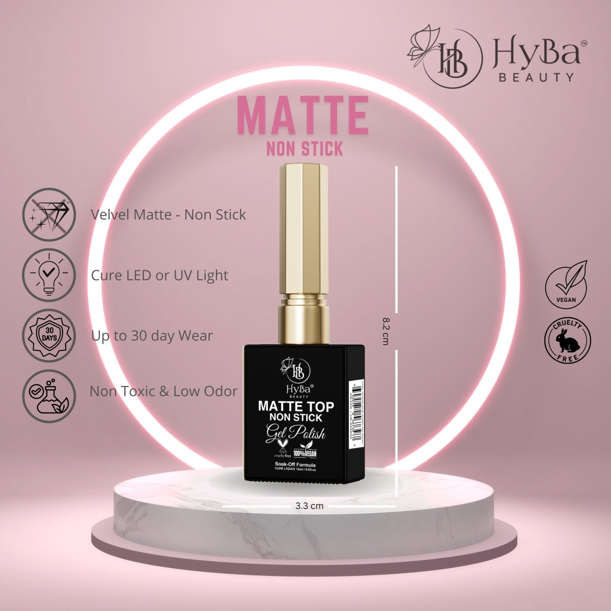 MATTE Top Non Stick - Gel Polish - 15ml