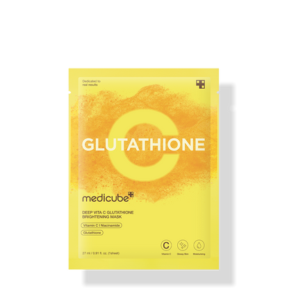 medicube Deep Vita C Glutathione Brightening Mask 27 X 5ea