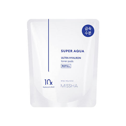 MISSHA Super Aqua Ultra Hyalron Toner Pad 180g/90pads (Refill)