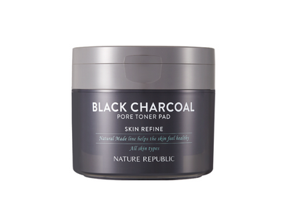 [NATURE REPUBLIC] Black Charcoal Pore Toner Pad 100g/50ea
