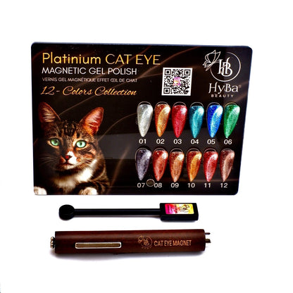 PLATINUM Cat-Eye Gel Polish 12 Colors - Box Set or Single Pcs.