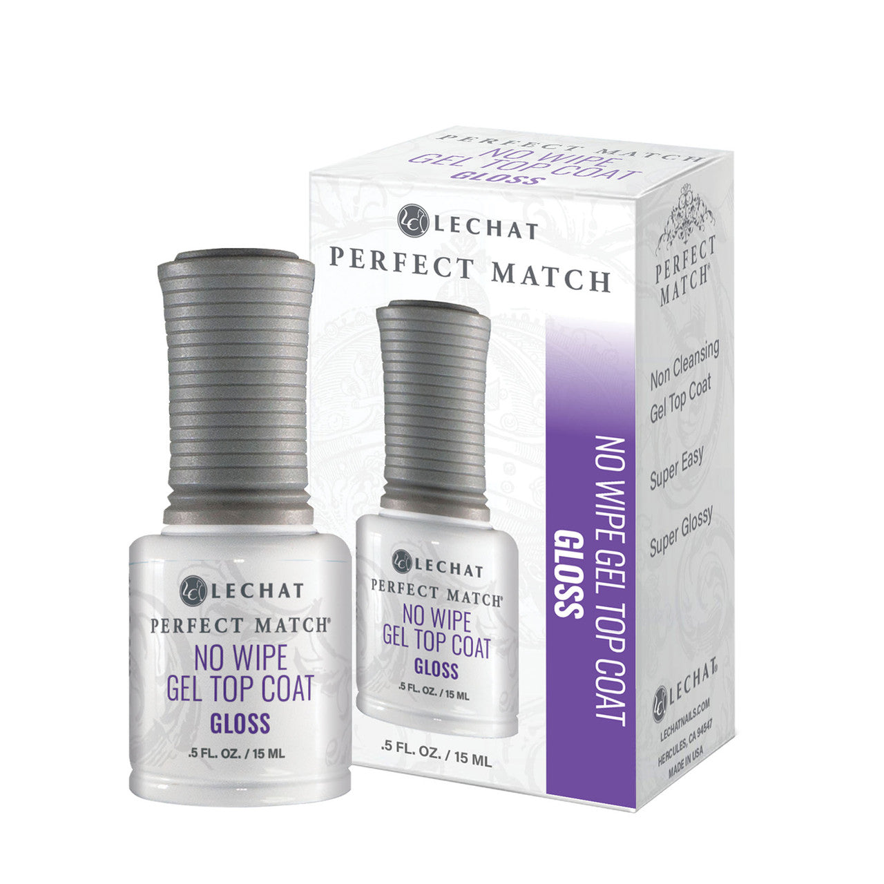 Lechat No Wipe Gel Top Coat 0.5oz.