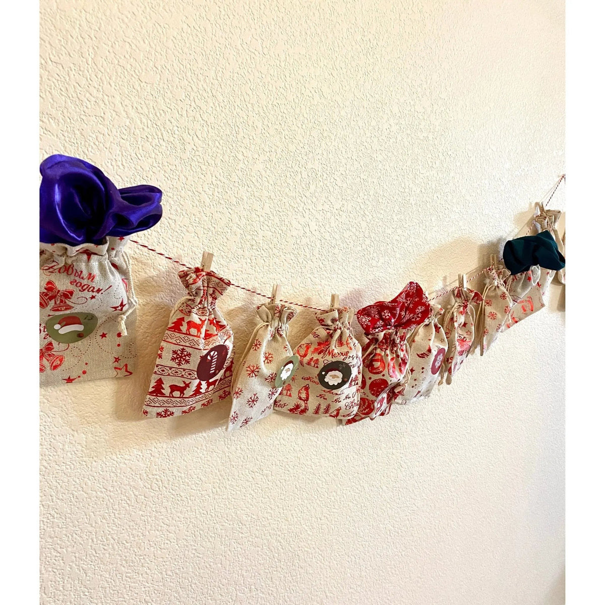 24 Day Scrunchie Advent Calendar Christmas Countdown