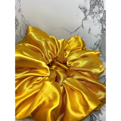Gold Silk Scrunchie