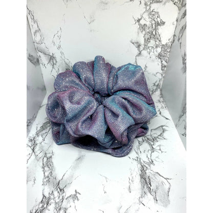Blue Purple Sparkle Scrunchie
