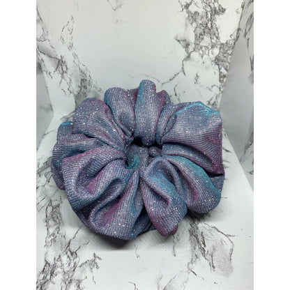 Blue Purple Sparkle Scrunchie