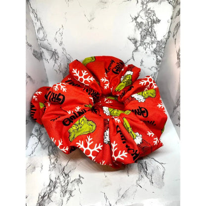 Red Grinchmas Christmas Scrunchie