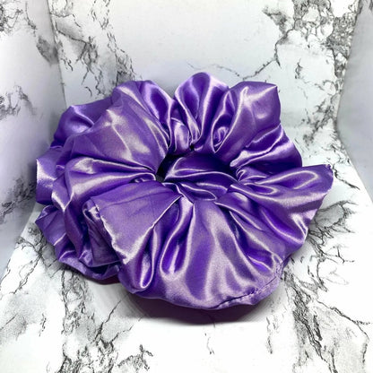Purple Silk Scrunchie
