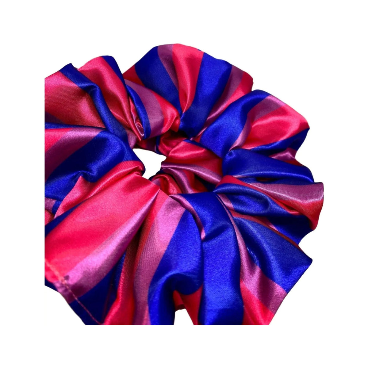 Bisexual Pride Flag Silk Scrunchie