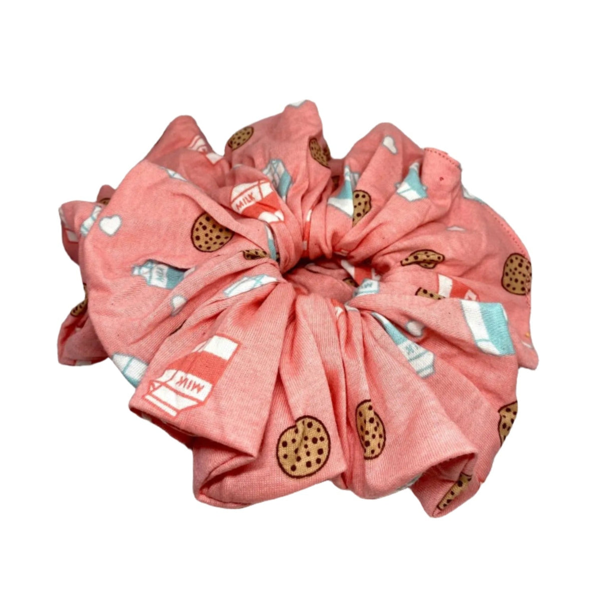Cookies and Milk Pink Scrunchie