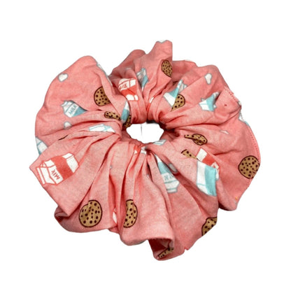 Cookies and Milk Pink Scrunchie