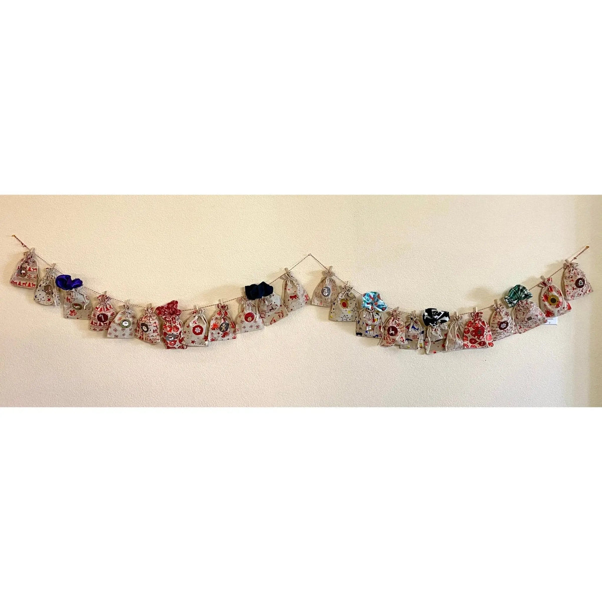 24 Day Scrunchie Advent Calendar Christmas Countdown