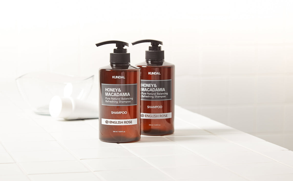 KUNDAL HONEY&MACADAMIA Pure Natural Balancing Refreshing Shampoo 500ml #ENGLISH ROSE