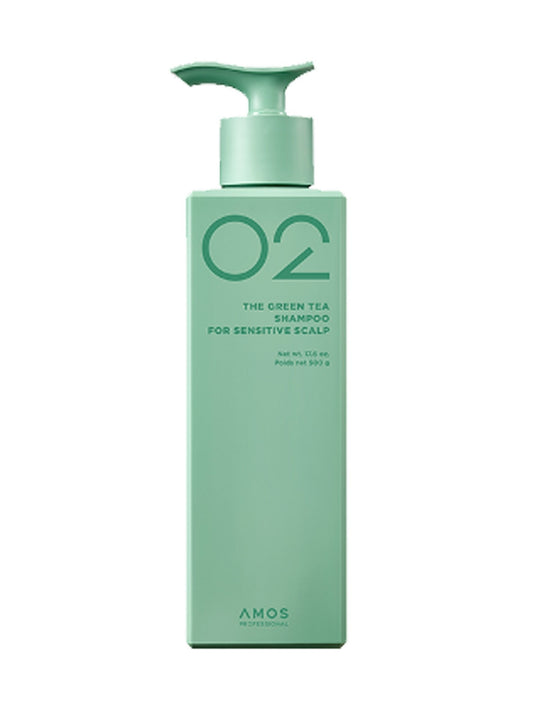 amos PROFESSIONAL THE GREEN TEA SHAMPOO FOR SENSITIVE SCALP 500ml