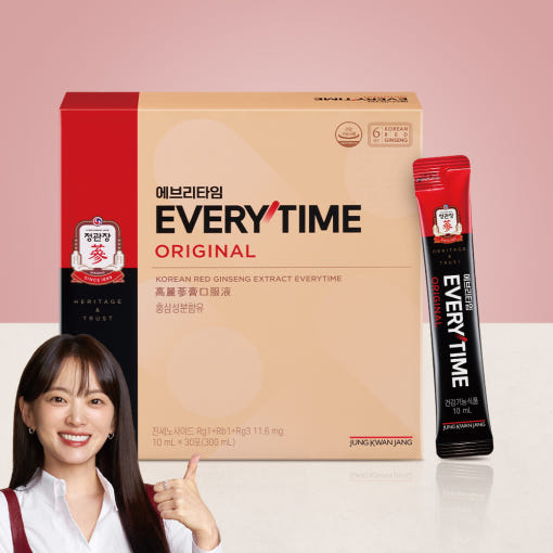 [Jung Kwan Jang] Korean Red Ginseng EveryTime 10mg*30Packs