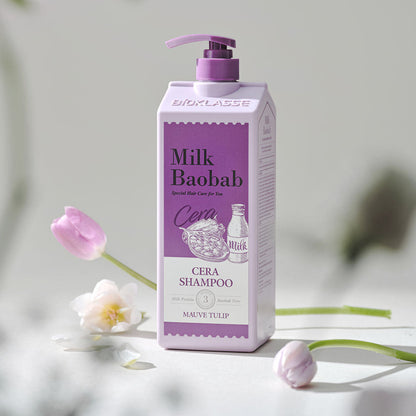 BIOKLASSE MILK BAOBAB Cera Hair Shampoo 1200ml #Mauve Tulip