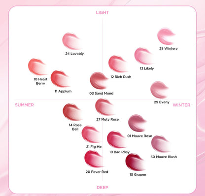 TIRTIR WATERISM Glow Mini Tint 1.8g (30color)