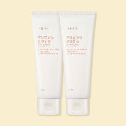 Shingmulnara White Rice Bright Cleansing Foam 120ml+120ml