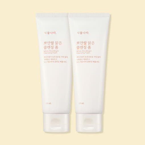 Shingmulnara White Rice Bright Cleansing Foam 120ml+120ml