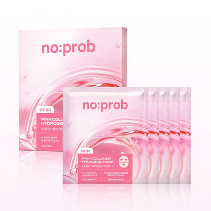 noprob Pink Collagen Hydrogel Mask 37g X 5ea