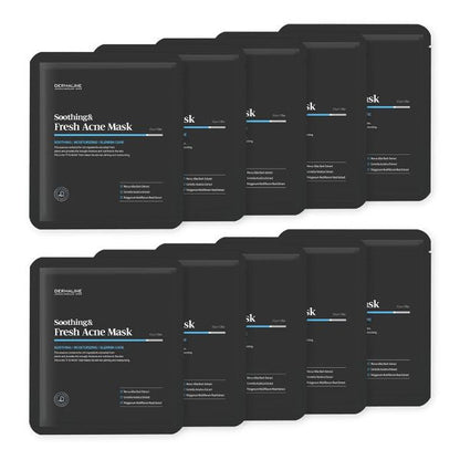 DERMALINE Soothing & Refresh Acne Mask Pack Set 32g X 10ea