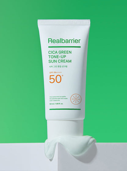 [Real Barrier] Cica Green Tone Up Sun Cream SPF 50+ PA++++ 50ml