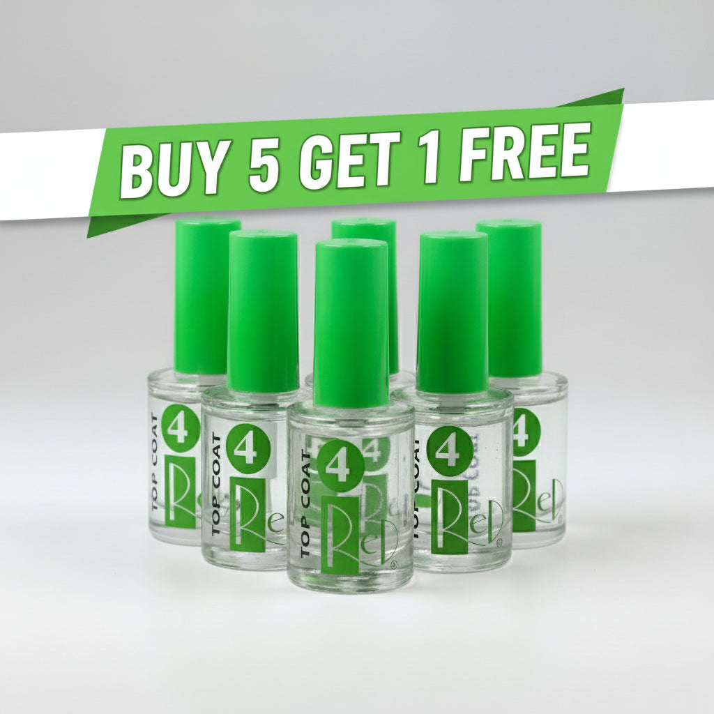 PINTURA ESENCIAL DE UÑAS ROJAS - CAPA SUPERIOR N.° 4