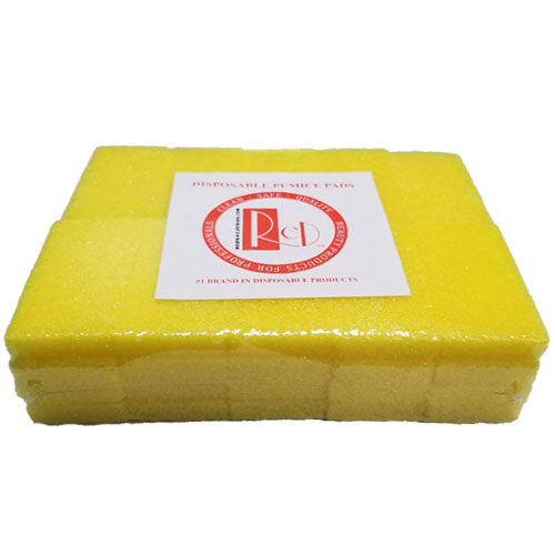 RED NAIL YELLOW DISPOSABLE PUMICE