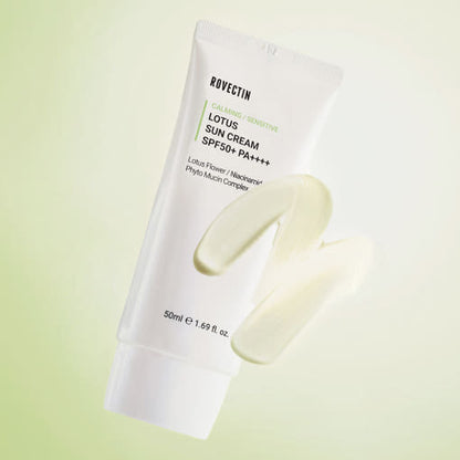 ROVECTIN Calming Lotus Sun Cream SPF50 PA++++ 50ml
