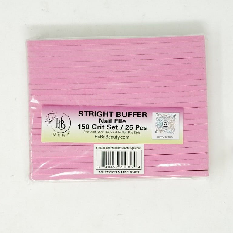 STRAIGHT Buffer Nail File 150 Refill Grit Set/25 pcs (Pink)