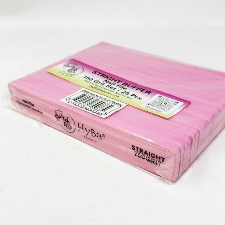 STRAIGHT Buffer Nail File 150 Refill Grit Set/25 pcs (Pink)