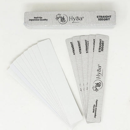 STRAIGHT Nail File 100 Grit Refill Set/25 pcs