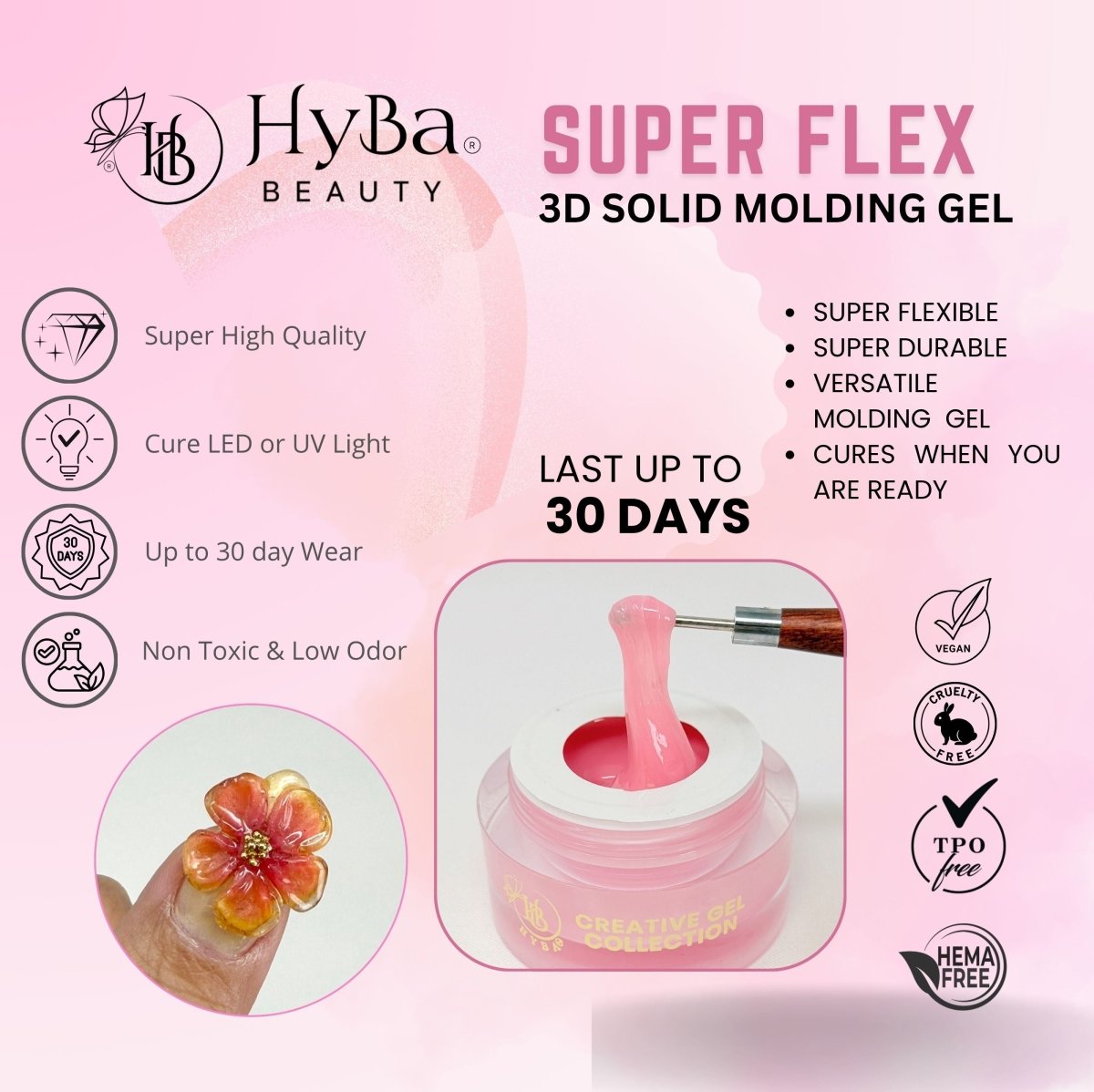SUPER FLEX Molding Gel PINK (30ml) #07