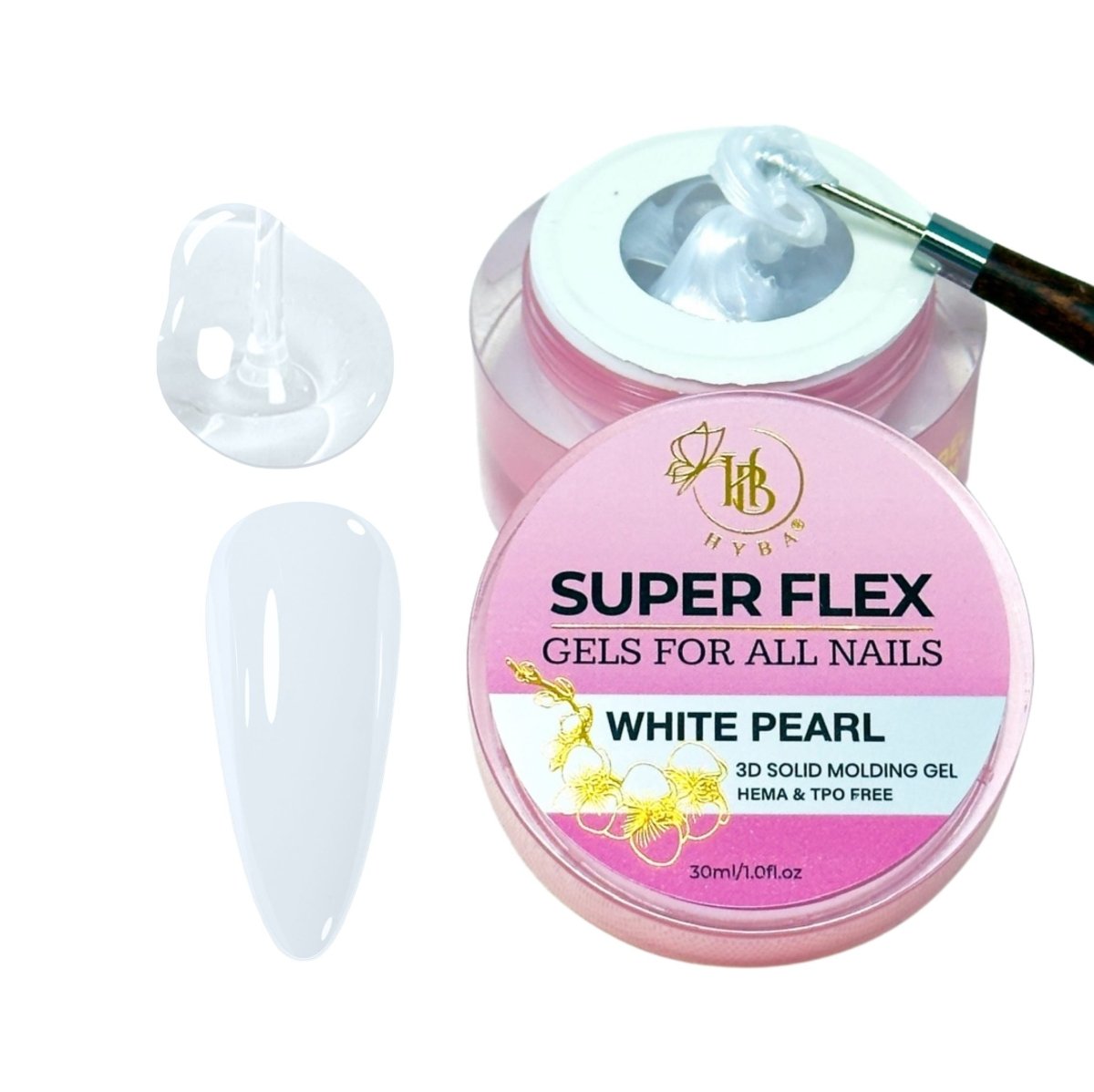 SUPER FLEX Molding Gel WHITE PEARL (30ml) #03