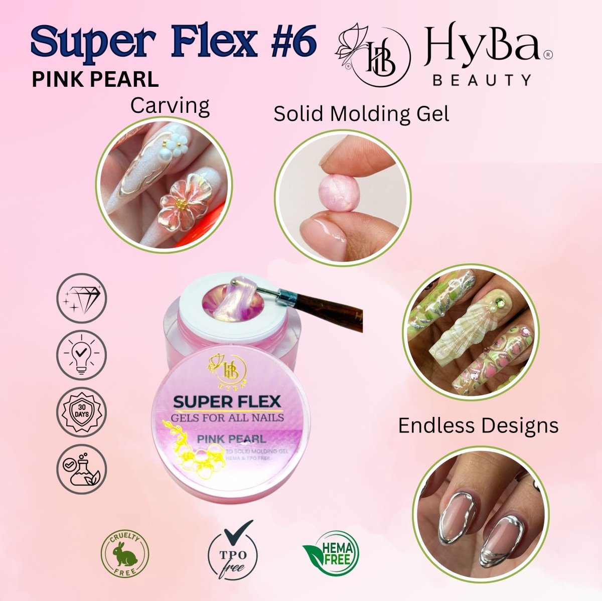 SUPER FLEX Molding Gel PINK PEARL (30) #04