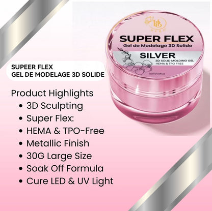 SUPER FLEX Molding Gel SILVER (30ml) #09